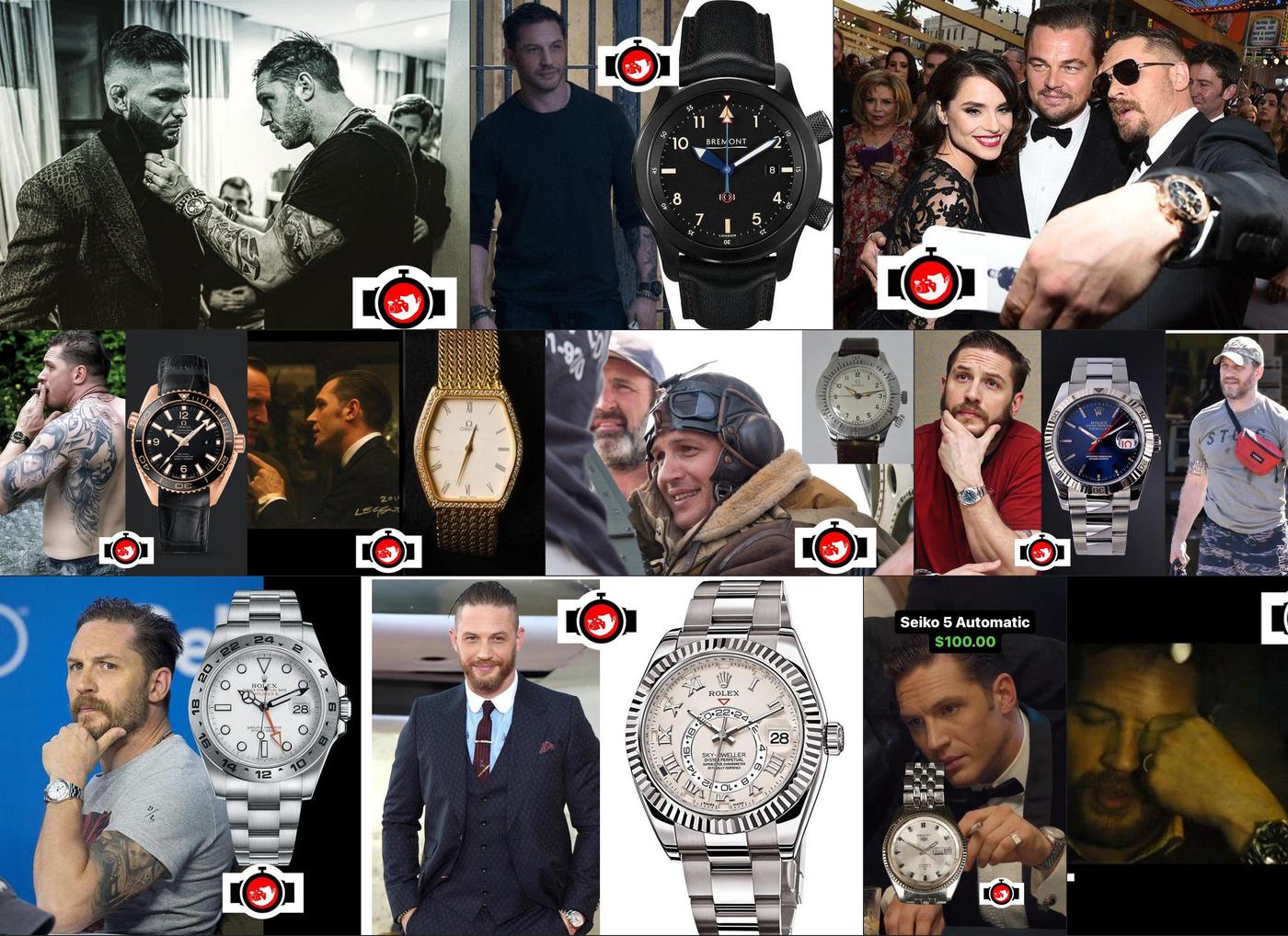 Exploring the Watch Collection of Tom Hardy – Bremont, Bulgari, Dior, Omega, Rolex, Seiko, Tag Heuer